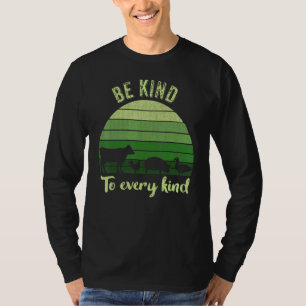 Wees aardig tegen elke soort vegetarische vegetari t-shirt