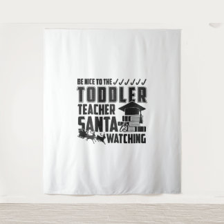 Wees aardig tegen het peuter leraar shirt wandkleed