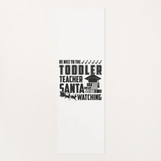 Wees aardig tegen het peuter leraar shirt yogamat