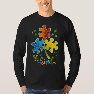 Wees aardig tegen het Puzzle Piece Autisme Autisme T-shirt
