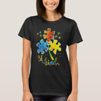 Wees aardig tegen het Puzzle Piece Autisme Autisme T-shirt