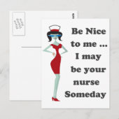 Wees aardig tegen mij briefkaart (Voorkant / Achterkant)