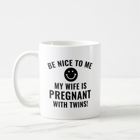 Wees aardig tegen mij koffiemok (Links)