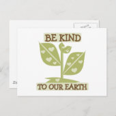Wees aardig tegen onze aarde briefkaart (Voorkant / Achterkant)