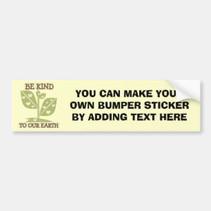 Wees aardig tegen onze T-shirts en cadeautjes op a Bumpersticker