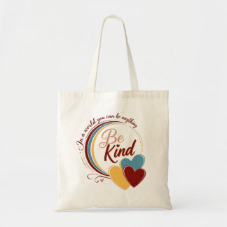 Wees aardig tote bag
