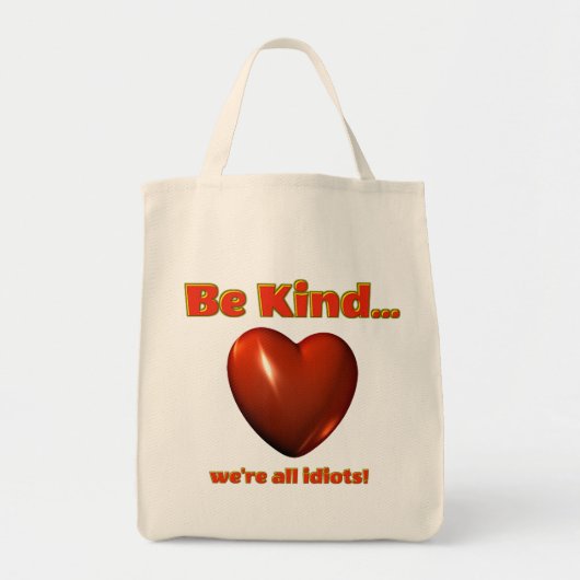 Wees aardig tote bag (Voorkant)
