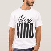 Wees aardig vet scriptoverlay t-shirt (Voorkant)