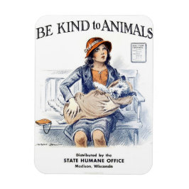 Wees aardig voor dieren magneet