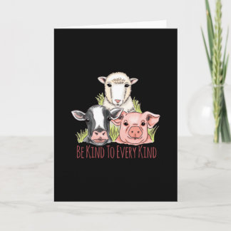 Wees aardig voor elk soort veganisme kaart