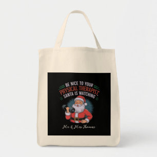 Wees aardig voor je fysiotherapeut, Santa Watching Tote Bag