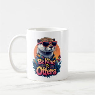 Wees aardig voor otters, grappige andere jongens m koffiemok