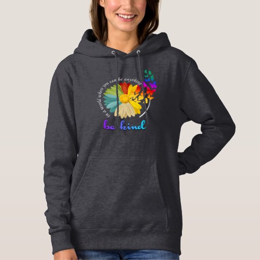 Wees aardig | Vrouwelijke heide Hoodie (Voorkant)
