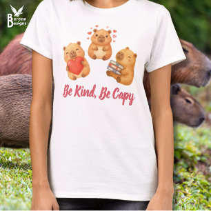 WEES AARDIG WEES CAPY Mooie waterverf capybara T-shirt