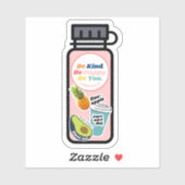 Wees aardig. Wees gelukkig. Wees jezelf. Fles Viny Sticker (Vel)