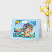 Wees aardig_Wenskaart Kaart (Gele Bloem)