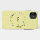 Wees aardig, zonnebloem, botanische poot Case-Mate iPhone case (Achterkant (horizontaal))