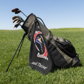 Wees actief en gedijen golfhanddoek (Groen)