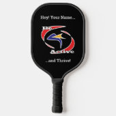 Wees actief en gedijen pickleball paddle (Achterkant)