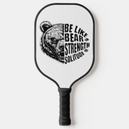 Wees als Beer in kracht en eenzaamheid Pickleball Paddle