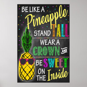 Wees als een ananas afdrukbaar poster