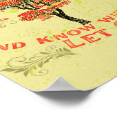 Wees als een boom poster (Hoek)