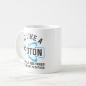 Wees als een proton koffiemok (Voorkant links)