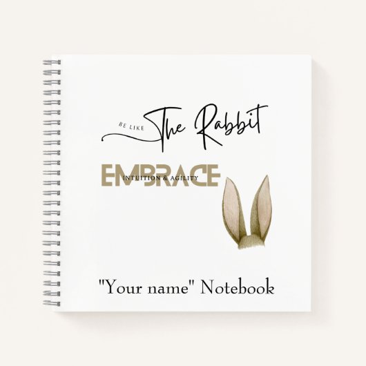 Wees als het konijn notitieboek (Voorkant)