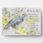 Wees als het vogelgedicht van Victor Hugo Plaque Fotoplaat (voorkant)