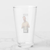 Wees als Mike Pint Glass Glas (Achterkant)