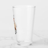 Wees als Mike Pint Glass Glas (Links)