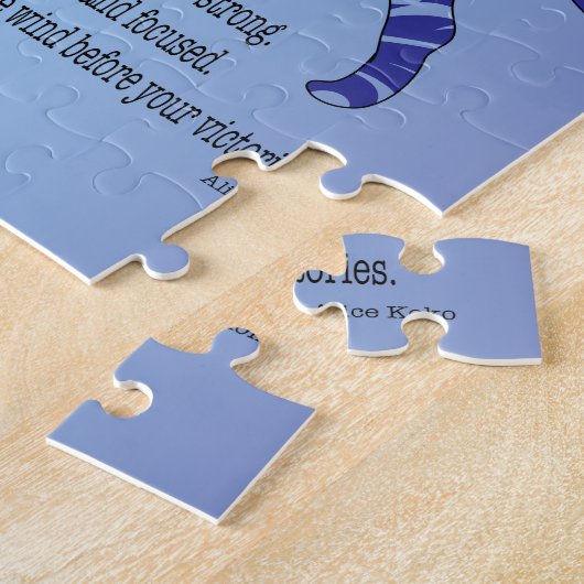 Wees als orkaan en tijger BULL TERRIER kunst Legpuzzel (Zijkant)