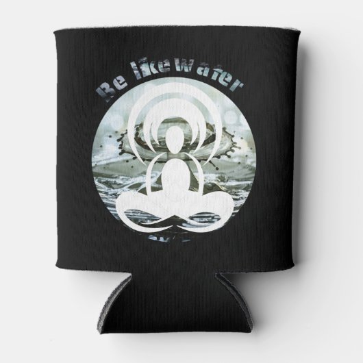 Wees als water dagelijks zen blikjeskoeler (Voorkant)