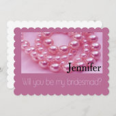 Wees alsjeblieft mijn Bridesmaid? Kaart (Voorkant / Achterkant)