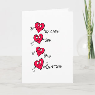 Wees alsjeblieft mijn Valentijn Feestdagen Kaart