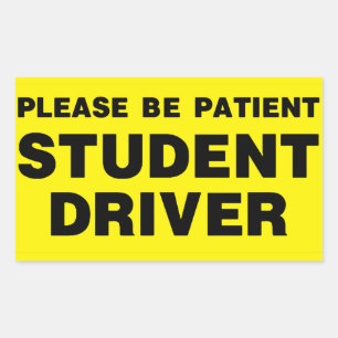 Wees alsjeblieft Sticker van het stuurprogramma vo