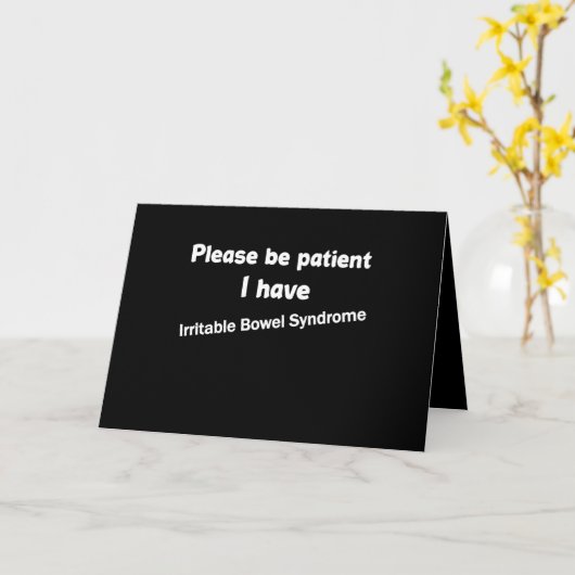 Wees alstublieft patiënt als ik een irriteerbaar d kaart (Gele Bloem)