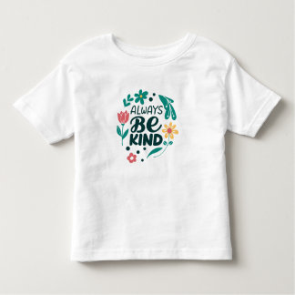 Wees altijd aardig – Mooie bloemen baby T-shirt 