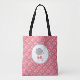 Wees altijd blij Roze Egel Custom Boodschappentas Draagtas