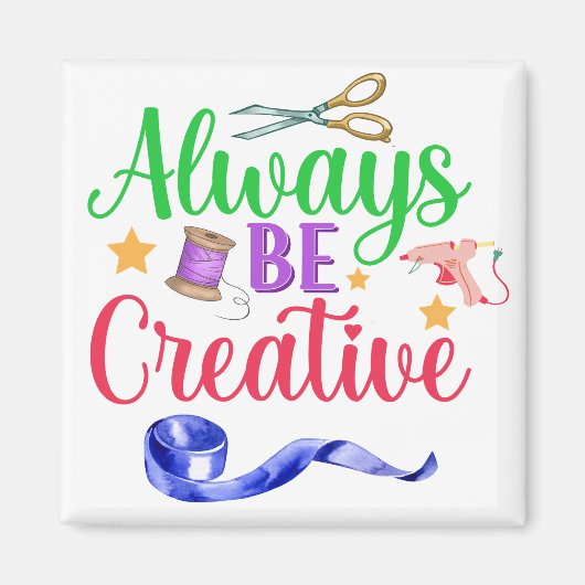 Wees altijd creatief magneet (Voorkant)