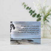 Wees altijd de eerste - prijs postkaart (Staand voorkant)