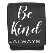 Wees altijd Inspirerend Citaat zwart-wit en wit Rugtassen (Voorkant)