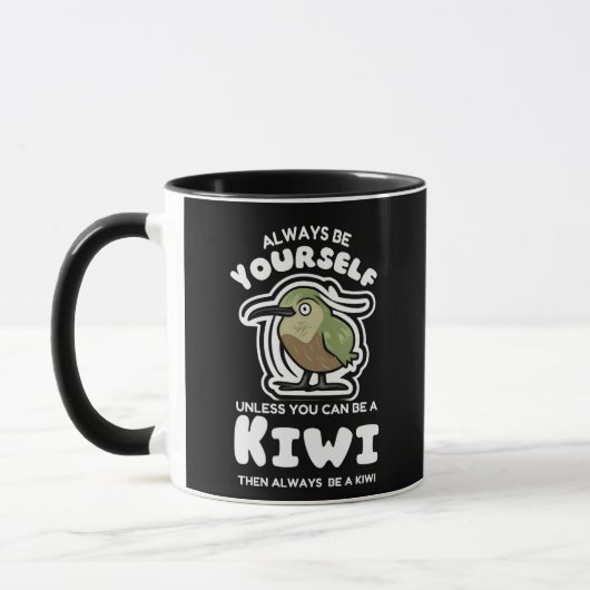 Wees altijd jezelf Kiwi Sunset Mok (Links)