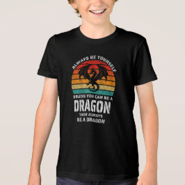 Wees altijd jezelf, tenzij je Dragon Retro kunt zi Tri-Blend Shirt