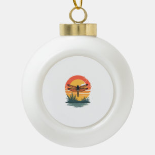 Wees altijd jezelf, tenzij je een libel kunt zijn keramische bal ornament