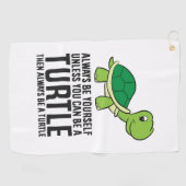 Wees altijd jezelf, tenzij je een schilder kunt zi golfhanddoek (Horizontaal)