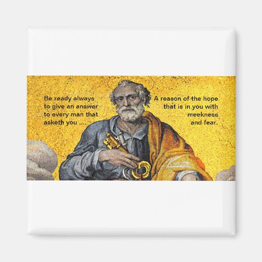 Wees altijd klaar - Saint Peter - Magnet Magneet (Voorkant)