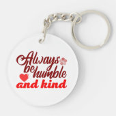 Wees altijd nederig en vriendelijk BOSS LADY Boss Sleutelhanger (Achterkant)