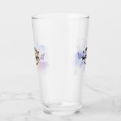 Wees altijd positief Paarse geel Glas (Rechts)