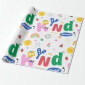 Wees altijd vriendelijk cadeaupapier (Uitgerold)